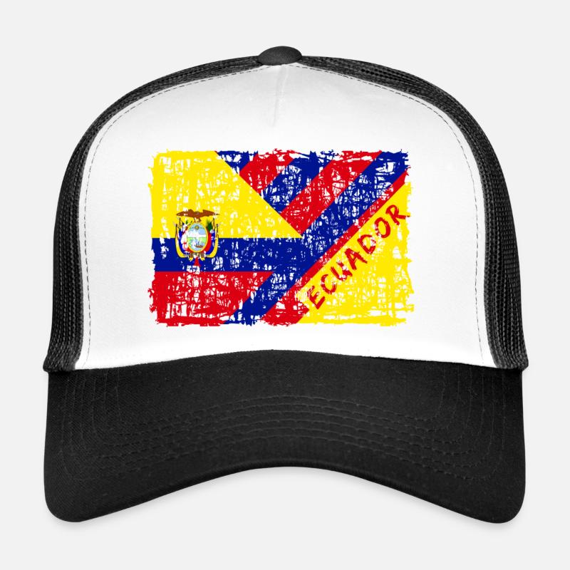 Equateur drapeau design / cadeau Amérique du Sud Casquette trucker 
