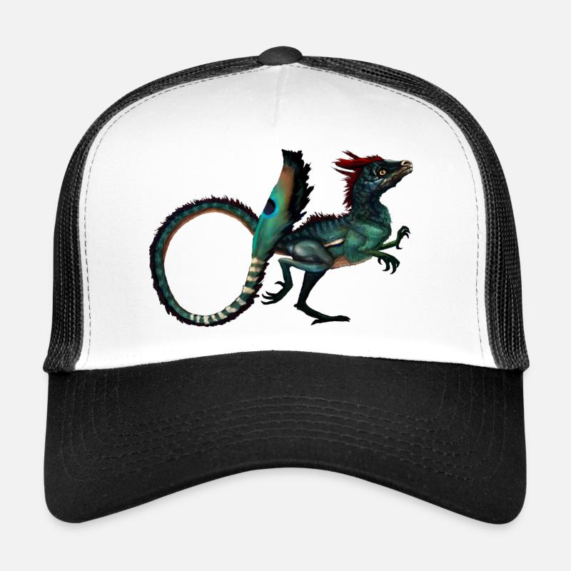 dinosaur - Trucker Cap - white/black