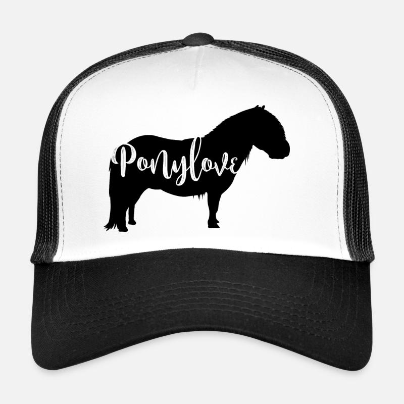 Pony Love Ponyliebe - Trucker Cap - Weiß/Schwarz