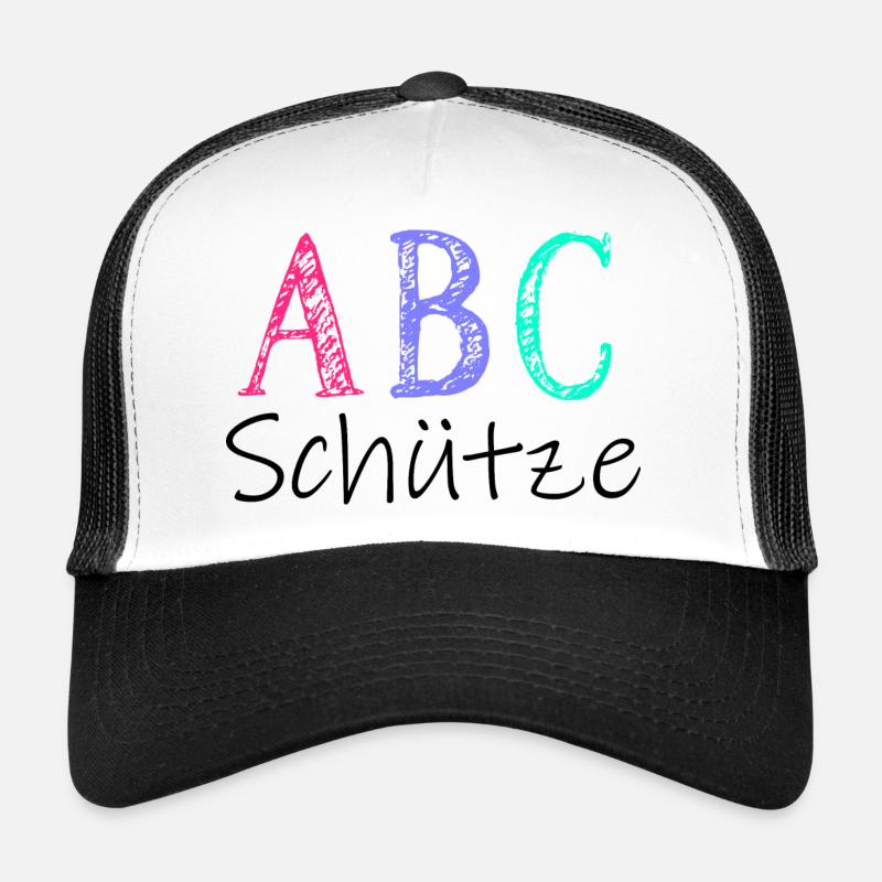ABC Schütze Typografie Schulkind Einschulung Trucker Cap