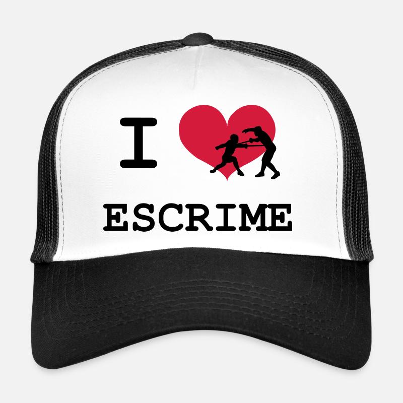 I Love Escrime Trucker Cap