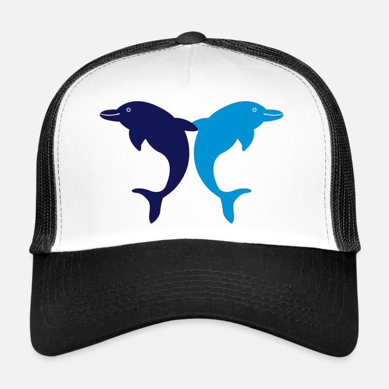 delphine2 - Trucker Cap - Weiß/Schwarz
