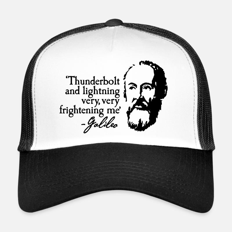 Galileo - Thunderbold and lightning very very... - Trucker Cap - Weiß/Schwarz
