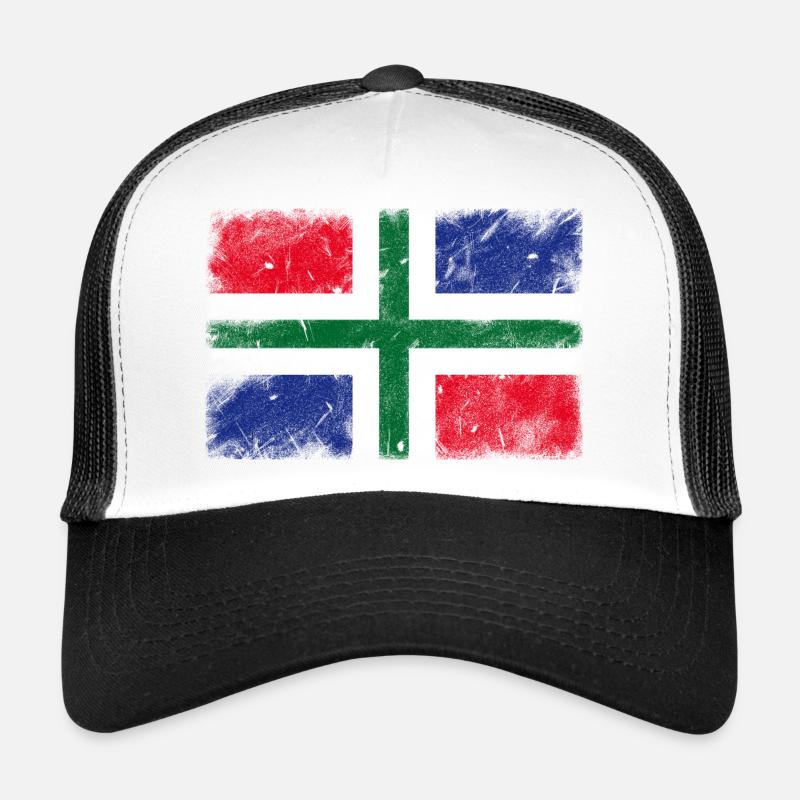 Groningen - Trucker Cap - Weiß/Schwarz