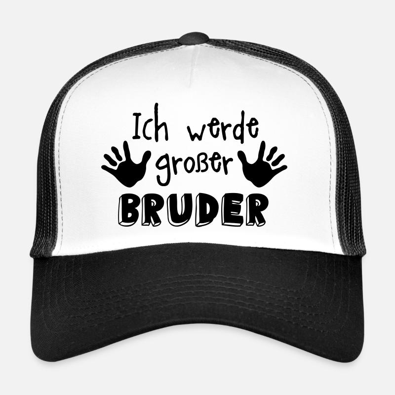 grosser bruder - Trucker Cap - Weiß/Schwarz