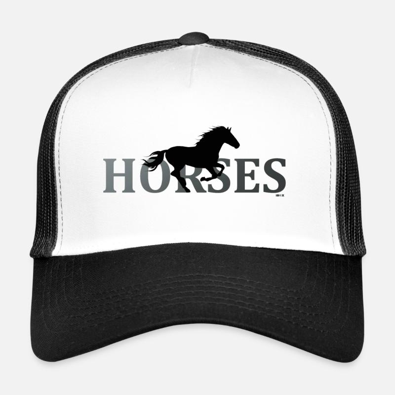 Cheval Cheval Équitation Pony Western Stall Casquette trucker 