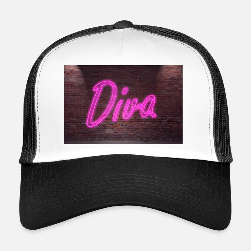 Néon affiches de diva Casquette trucker 