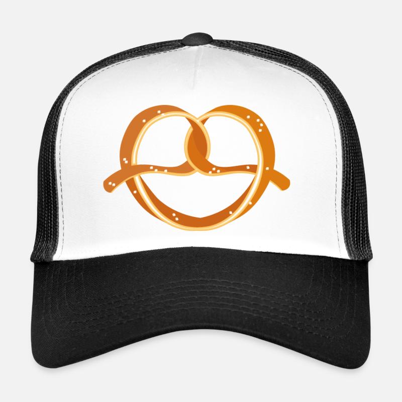 Bretzel en forme vibrante avec sel grossier Casquette trucker 