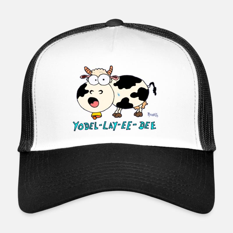 Yodeling cow - Trucker Cap - white/black