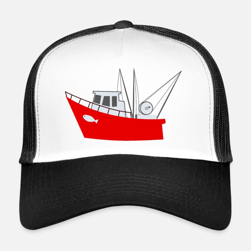 Bateau de pêche - Mer - Bateau Casquette trucker 