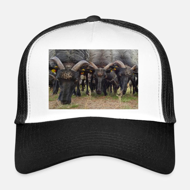 Lüneburger Heide - Trucker Cap - Weiß/Schwarz