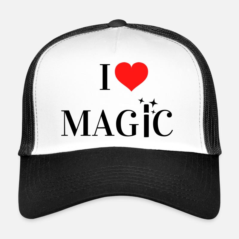 I Love Magic - Trucker Cap - white/black
