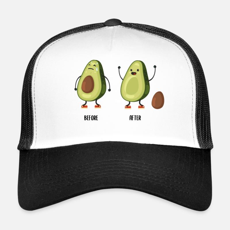 Avocado Toilette - Trucker Cap - Weiß/Schwarz