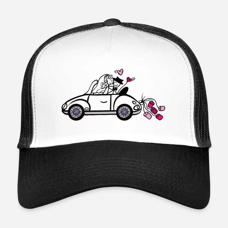 Strichmännchen Hochzeit Trucker Cap