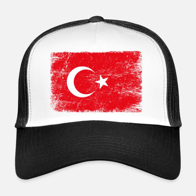 Drapeau turc pour les patriotes Casquette trucker 