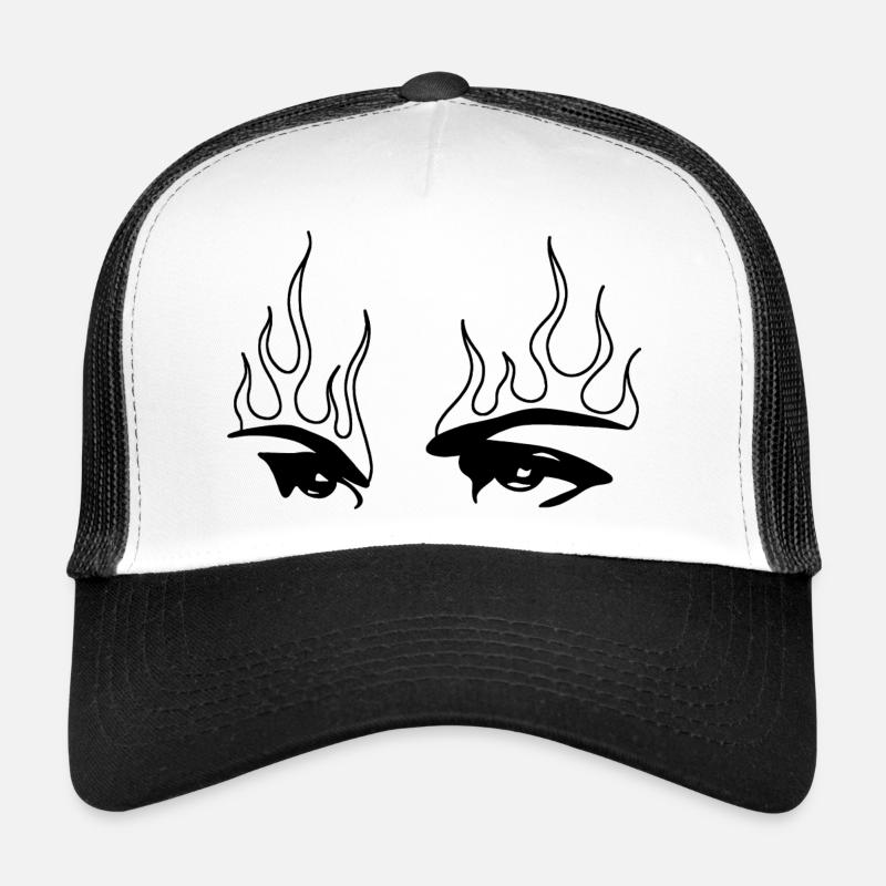 Eyes - Trucker Cap - white/black