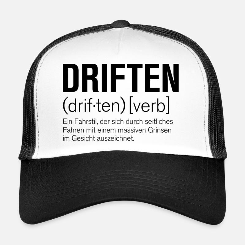 Driften - Trucker Cap - Weiß/Schwarz