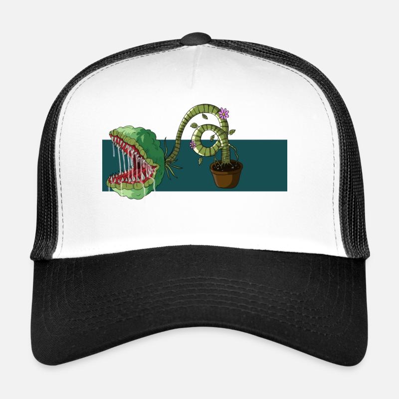 carnivorous plant - Trucker Cap - white/black