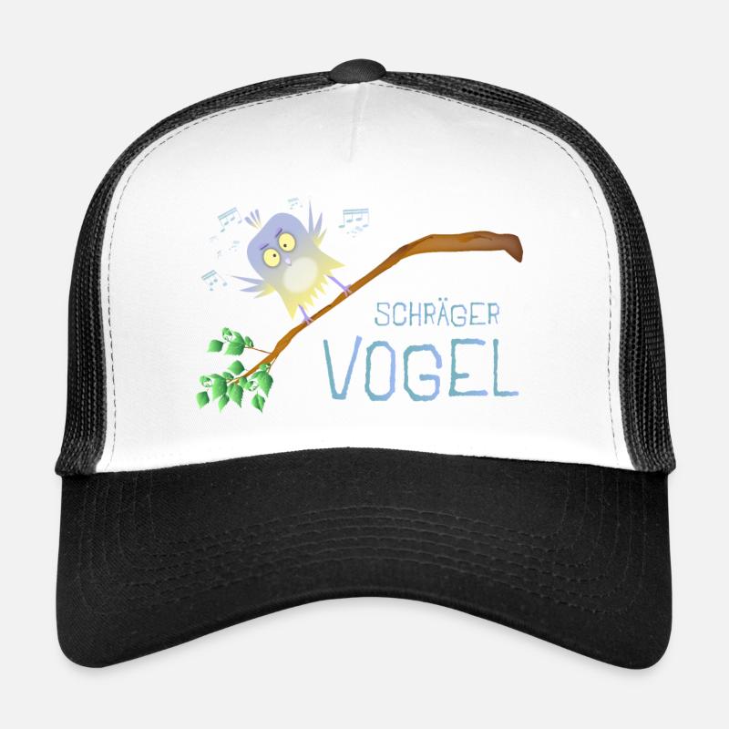 Schräger Vogel - Trucker Cap - Weiß/Schwarz