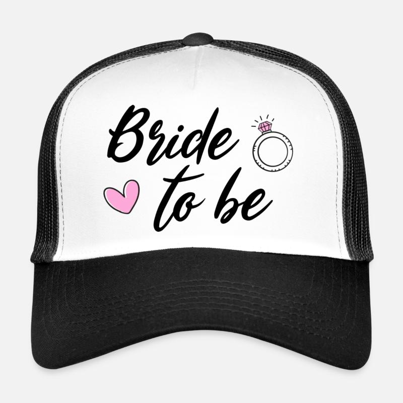Bride to be - Junggesellenabschied - Trucker Cap - Weiß/Schwarz