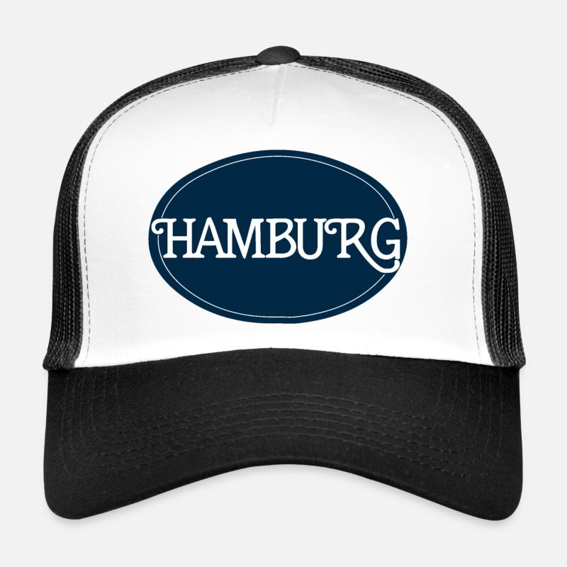 Hamburg Rundlogo Typografie Trucker Cap