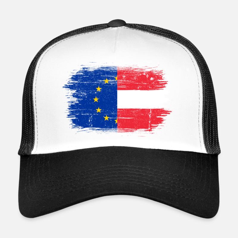 UE Autriche Drapeau Fusion Casquette trucker 