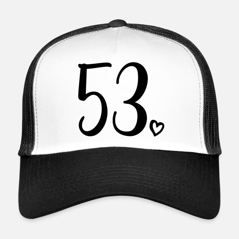Mignon numéro 53, 53 ans, cadeau de 53e anniversaire Casquette trucker 