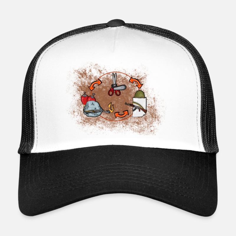 Ciseaux, Pierre, Jupe en papier, Papier, Ciseaux Casquette trucker 