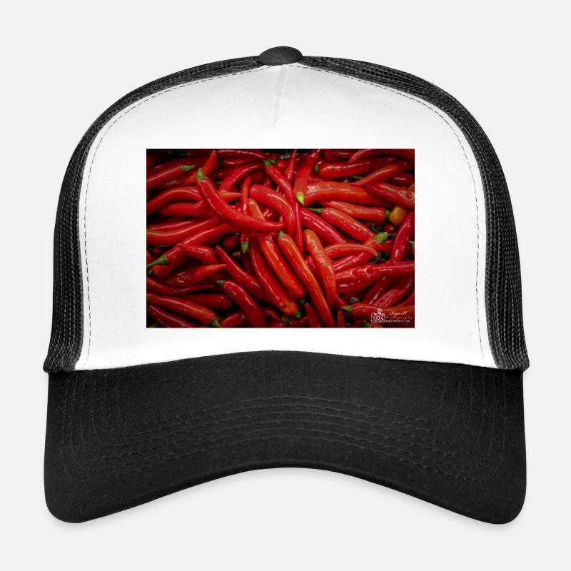 Piments - Casquette trucker  - blanc/noir