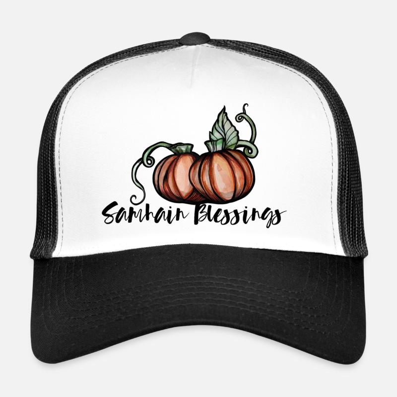 Samhain Segen - Trucker Cap - Weiß/Schwarz