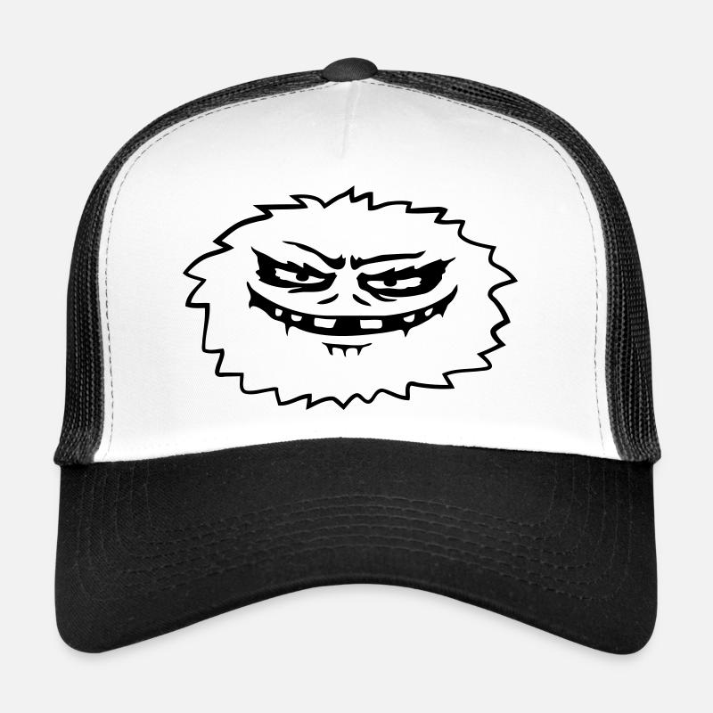 Comic haariges böses Monster Trucker Cap