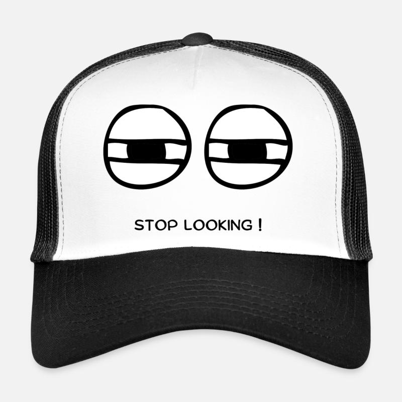 Stop Looking - Trucker Cap - Weiß/Schwarz