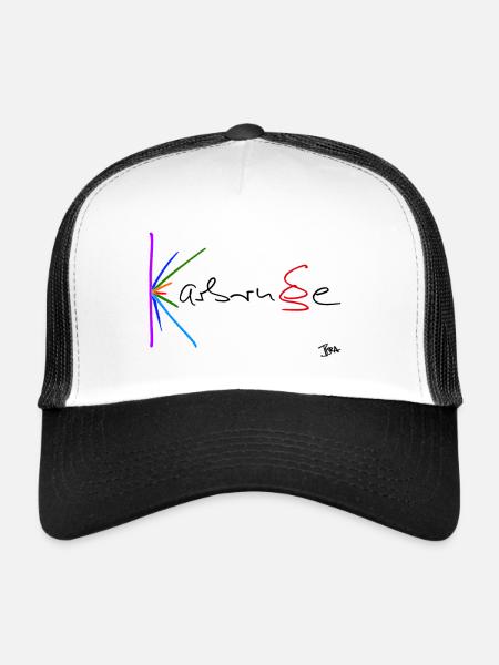 Karlsruhe - Trucker Cap - Weiß/Schwarz