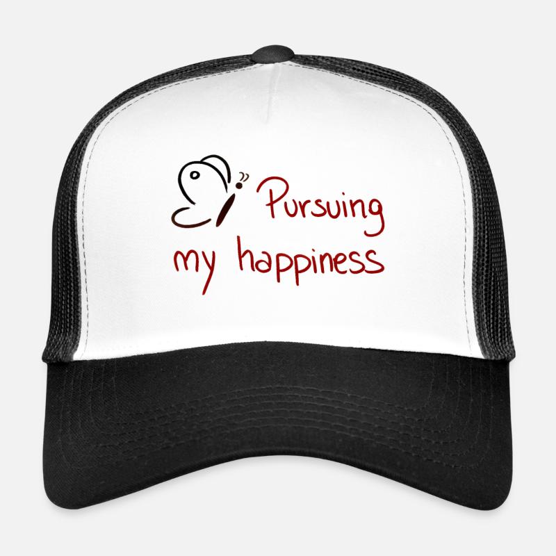 Pursuing my happyness - Trucker Cap - white/black