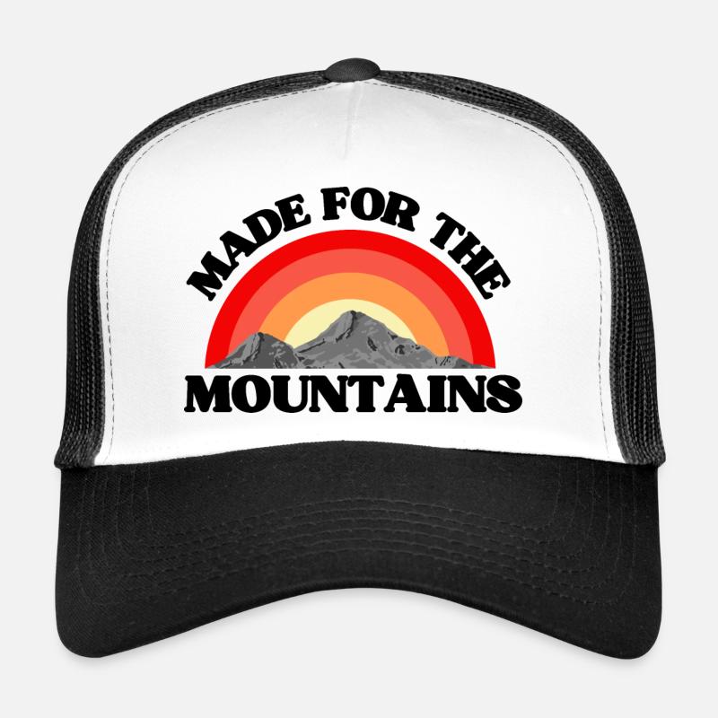 Made for the mountains tshirt - Trucker Cap - white/black