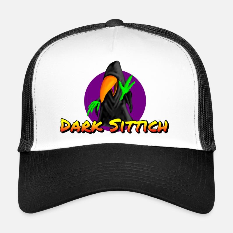 Perruche noire ( Logo et lettrage ) Casquette trucker 