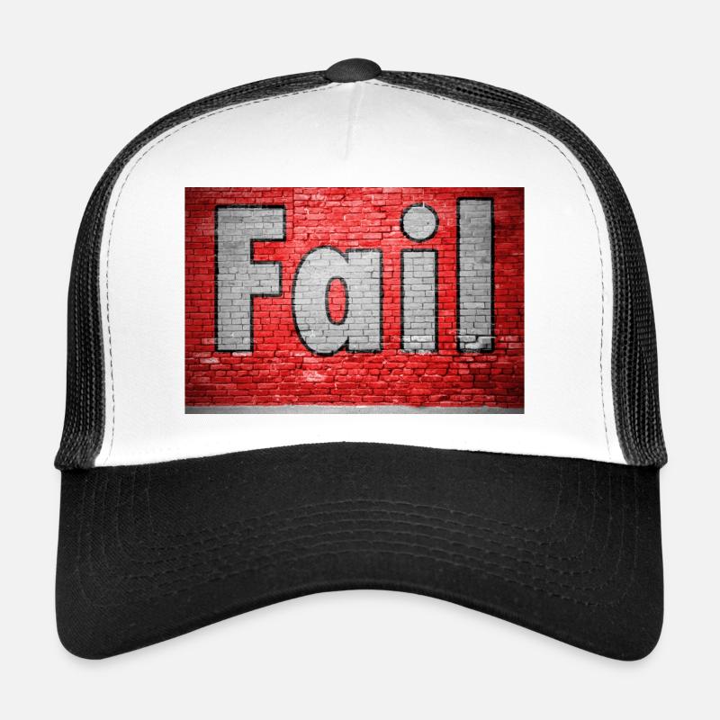 Fail Brick Wall Graffiti Trucker Cap