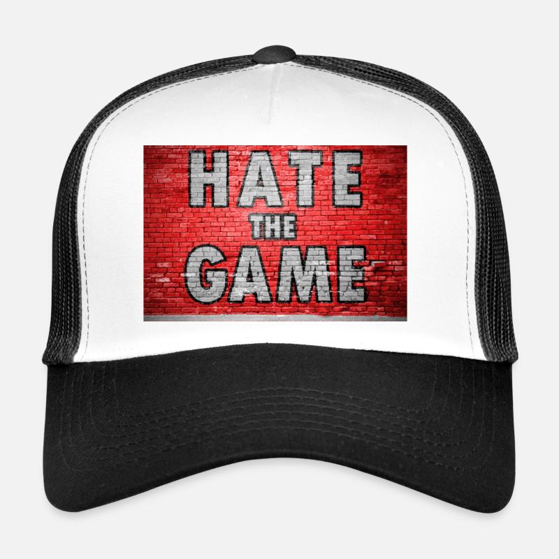 Hate The Game Ziegelsteinmauer Graffiti Trucker Cap