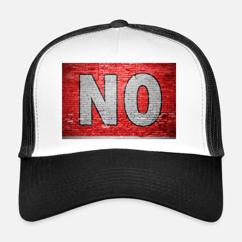Pas de graffiti sur un mur de briques Casquette trucker 