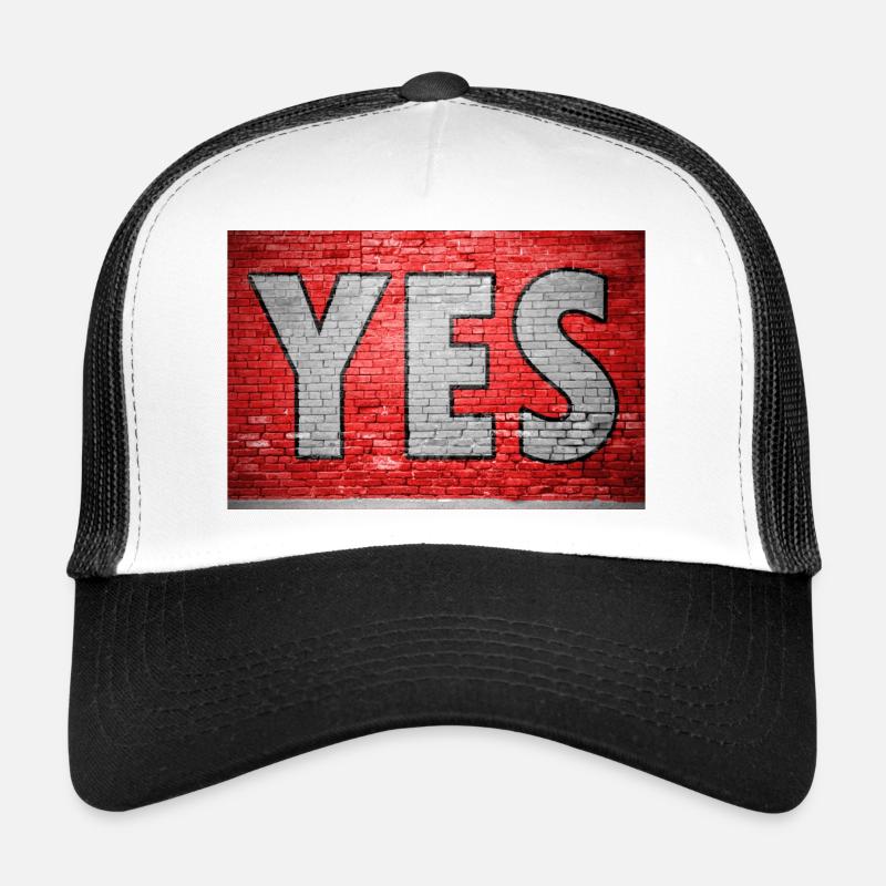 Oui Graffiti de mur de briques Casquette trucker 
