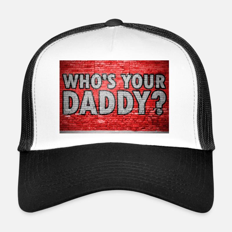 Qui est ton papa? Graffiti Casquette trucker 