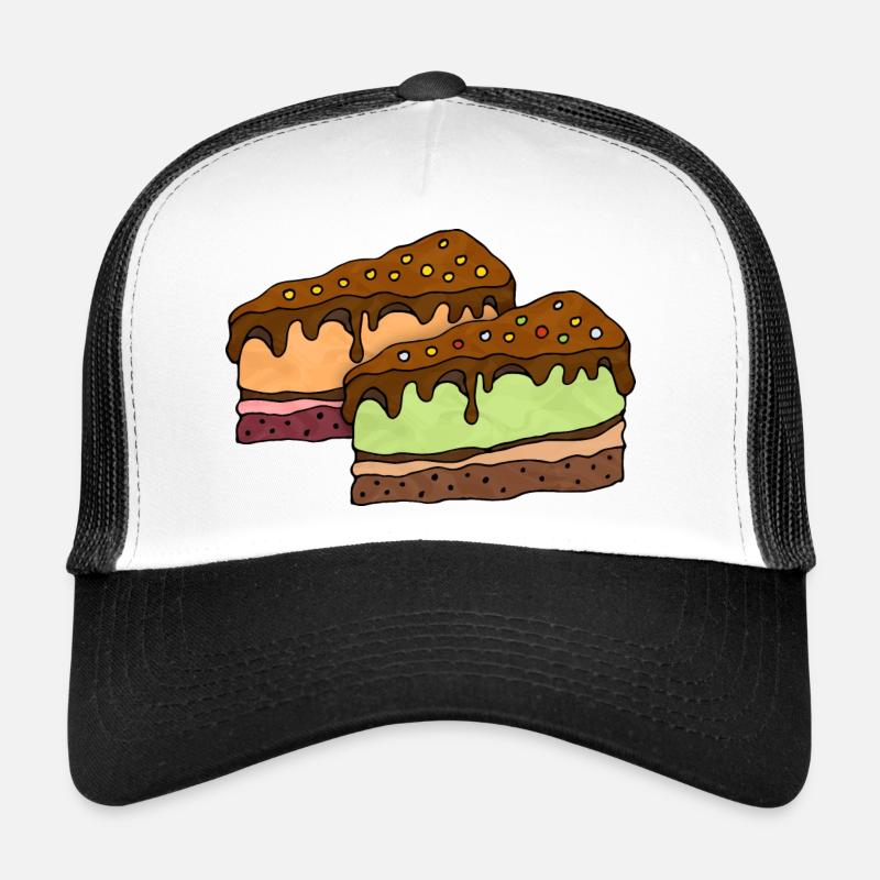 Gâteaux - Casquette trucker  - blanc/noir