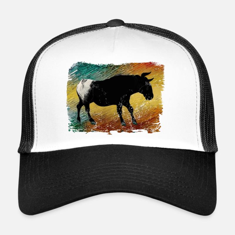 Camargue Stiermalerei - Trucker Cap - Weiß/Schwarz