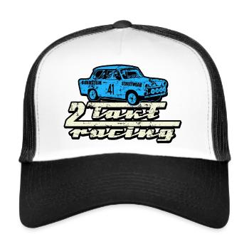 Trabi 2 Takt Racing - Trucker Cap - Weiß/Schwarz - Vorne