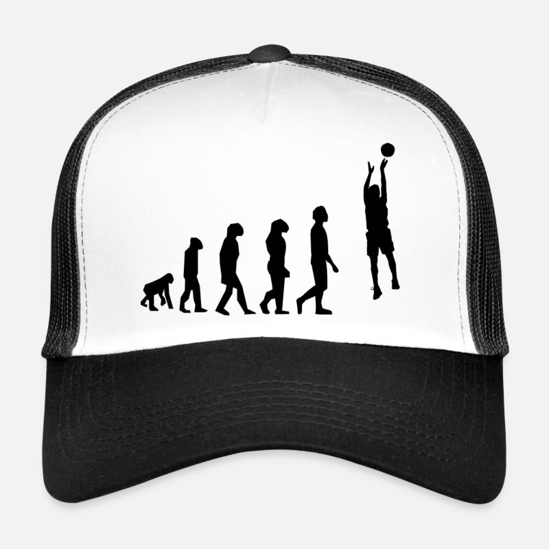 Basketball-Evolution - Trucker Cap - Weiß/Schwarz