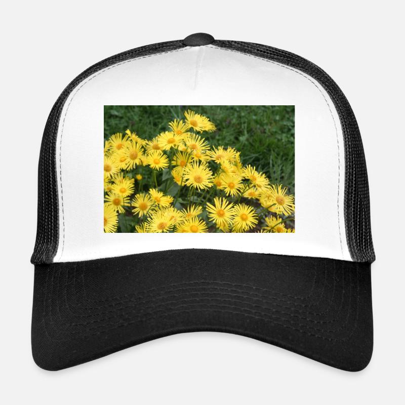 Flowers gem root yellow Trucker Cap