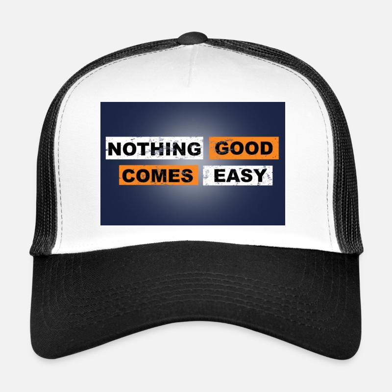 Rien de bon n’est facile à dire le lettrage Casquette trucker 