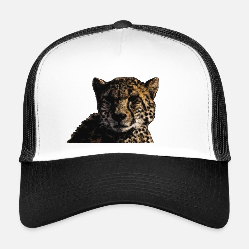 CHEETAH - Trucker Cap - white/black