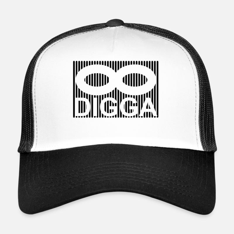 DIGGA - Trucker Cap - Weiß/Schwarz