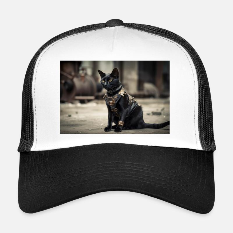 Chat noir Casquette trucker 